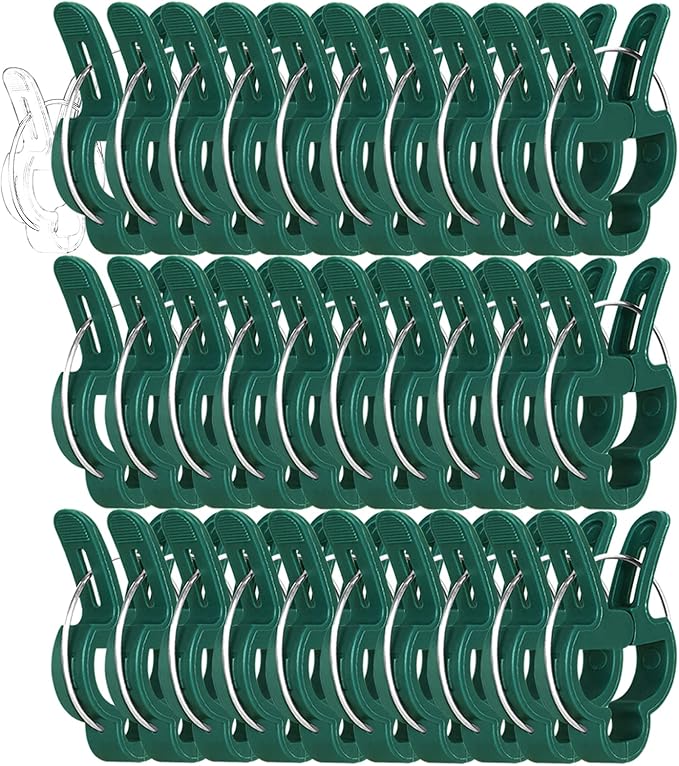 Yinghezu 30 Pcs Large 1-3/4 inch Plant Support Clips,Flower and Vine,Garden Tomato Plant Support Clips for Supporting Stems,Vines Grow Upright Climbing,Tool for Straightening,Tomato Cage,Trellis.