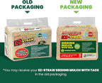 EZ Straw Seeding Mulch with Tack - Biodegradable Processed Straw, 1 cu. ft. Bale (Covers 250 sq. ft.)