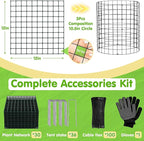 10 Pack Round Plant Protector from Animals – 30pcs 12" × 12" Metal Wire Mesh Garden Plant Cages Wire Plant Covers Pre-Bent Metal Mesh for Seedling Raised Bed Garden Protection for Vegetables Flower
