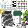 Solar Irrigation System 10W for Automatic Plants Watering, Summer Garden Drip Irrigation Kit for Solar Garden Drip Irrigation System,Supported Irrigation System Kit for Plant Bed,Green House