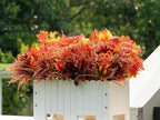 24 Bundles Fall Flowers Artificial for Decoration, Artificial Mums for Outdoor Maples Flowers for Outside Garden Yard Window Fall Decorations for Home Thanksgiving Autumn Fall Decor