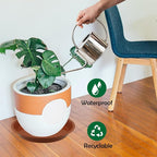 8 Pack 20 Inch Round Plant Saucers for Less 18 Inch Pot Indoors Outdoors Plant Trays for Pots Planter Saucer Plastic Drip Tray Planter Water Tray(Terracotta, 20"(8pcs))