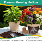 ZeeDix 50 Pcs 30mm Organic Coco Coir Pellets for Seed Starter, Compressed Coconut Coir Potting Soil for Planting, Garden Soil for Indoor Outdoor Plants Bonsai Herbs Flowers Vegetables