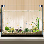 Moonorange Reptile Artificial Plants, Terrarium Plants Decorations Supplies, Aquarium Fish Tank Plant, Amphibian Habitat Hideout Tank Accessories(M Set-4pcs/C)