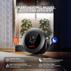 Spider Farmer Grow Tent Heater,530W Portable Heater with Smart Temperature Control,24H Timer,10-Level PTC Heating & Extension Hose for Plant Rooms,Greenhouse, and Grow Tents