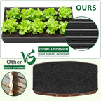Meberam 2 Pack 6x3x1FT Galvanized Raised Garden Beds Kit Outdoor Metal Gardening Planter Box for Vegetable Elevated Flower Herbs,Black
