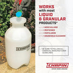 Chapin 22000 Pump Sprayer, 1-Gallon Translucent Tank with an Easy Fill Funnel-Top Opening, Adjustable Cone Nozzle & 34" Long Reach Hose, Used for Fertilizer, Pesticides, Weeds & Pests 2 Pack