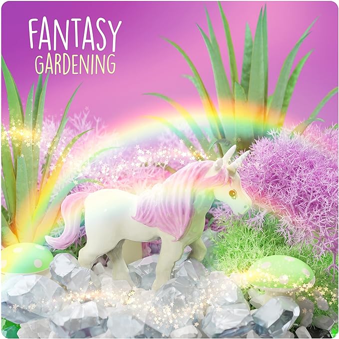 Dan&Darci Light-Up Unicorn Terrarium Kit for Kids - Kid Birthday Gifts - Best Unicorn Toys & Activities Kits Presents - Arts & Crafts for Girls & Boys Age 4 5 6 7 8-12 Year Old Girl Gift