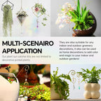 Sun Catcher Plant Hanger for Potted Plants Indoor, 6.7inch Metal Plant Trellis with Crystal Suncatcher for Garden Home Window