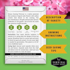 Flower Seeds Garden Kit - 36 Packs of Annual & Perennial Flowers for Planting – with Wildflowers for Pollinators, Bees, Butterflies | Heirloom Non-GMO Seed Starter Pack – Survival Garden Seeds