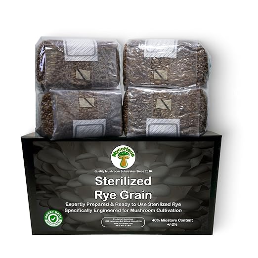 MycoHaus Mushroom Growing Kit with Injection Ports | Sterilized Rye Grain | Magic Indoor Grow Bags for Mushrooms | Home Cultivation Supplies | Without Spores | 1 Pound (18 Pack)
