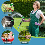 Flexible Short Garden Hose 5/8” 10FT: Hybrid Rubber Portable Length Hose - Lightweight Water Hose with Male to Female Fittings - Tangle-Free Hose for Cleaning Park, Car Wash, Outdoor, Watering