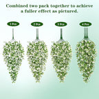 Waipfaru 8pcs Fake Hanging Plants, Artificial Hanging Flowers Faux Ivy Pothos Vines Greenery for Wall Home Bedroom Living Room Aesthetic Kitchen Office Aesthetic Kitchen Indoor Outdoor Decor