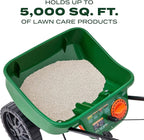 Scotts Turf Builder EdgeGuard Mini Broadcast Spreader - Spreader For Lawn Fertilizer, Weed & Insect Control, Grass Seed, and Ice Melt, Holds Up To 5,000 sq. ft. of Product