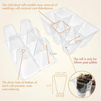 Gardzen 20 Pack Seed Starting Tray, Plant Germination Trays, Seed Starter Kit with Adjustable Humidity Vented Dome, Plant Growing Kit 6.6" x 4.5", Total 240-Cell, Clear