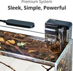 NICREW 2.5 Gallon Nano Nature Aquarium Kit, Ultra-Clear Rimless Desktop Fish Tank with Light and Filter, Perfect for Small Fish, Shrimp, or Betta, Basic Version, Clear