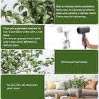 HyeFlora 5PCS Artificial Eucalyptus Leaves Stem Plants for Spring Decor, 32.7 inch Fake Leaves Greenery Branches Green Shrubs Silk Faux Foliage DIY Stems for Festival Home Kitchen Farmhouse(Green)