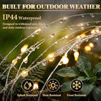 Solar Firework Lights Outdoor 4 Pack, 120LED Solar Starburst Garden Lights with 8 Modes, Waterproof Decorative Sparkle Light for Backyard, Garden, Patio & Lawn Landscape - Gifts for Women Mom