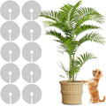10 Pcs 11.8 Inch Plant Pot Grids-Pot Soil Cover from Cats, Indoor Plant Protector from Animals, Cuttable Flower Pots Cover to Keep Dogs Out
