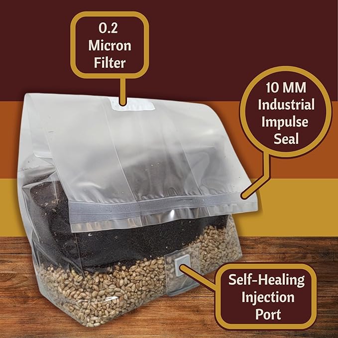 5 lb All-in-One Mushroom Grow Bag - 3 Pack