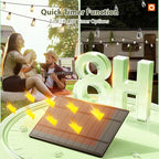 addlon 102(96+6) FT Solar String Lights Waterproof,Patio Light Solar Powered with Remote & USB Port 3 Modes, 48+4 LED Shatterproof Bulbs Outdoor Lighting for Camping Porch Backyard Garden