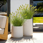 24PCS Artificial Dog Tail Grass Plant UV Resistant Outdoors Faux Plants Ornamental Wheat Grass Cattails Artificial Flowers Home Decor for Outdoor Garden