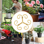 5PCS Iron Monstera Plant Support, Plant Stem Support, Turtle Shell Bamboo Clamp Set, Stable Plant Support Stakes for Indoor Plant, Ideal Present for Plant Lovers (5 Pcs-4.1INX4.1IN)
