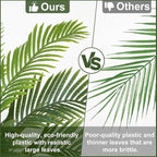 8.5ft Tall Artificial Phoenix Palm Tree for Outdoors Indoor Decor, Large Faux Coconut Silk Palm Tree Tropical Fake Tree Perfect for Outside Patio Poolside Porch Home Office Decor (Set of 2)