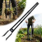 LLARGUEST Post Hole Digger,54 Inch Heavy Duty Metal Hole Digger Tool for Digging,Grey Manual Tool for Transplant, Camping,Gardening.