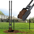 Post Hole Digger, 54” Manual Plant Hole Digging Tool for Gardening, Soil Plugging, Cultivating, Weeding,Heavy Duty Metal Holes Digger Tool with Sharp Blade for Fence Installation Bulbs Planting