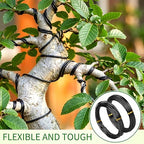 Mudder 5 Roll Aluminum Bonsai Training Wire Tree 160 Feet Total with Bonsai Wire Cutter Anodized Training for Holding Branches Small Trunks(1/1.5/2.0/2.5/3mm,Black)