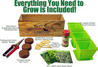 Herb Window Garden Gift Set- Complete windowsill herb Garden Growing kit Including Seeds, pots, Quality herb Clippers, Soil pods All in a Beautiful Planter Box. Hands on Gift Set.
