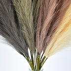 LSKYTOP Beige Pampas Grass Decor,23Inch 16pcs Faux Pampas Grass Bouquets Artificial Pampas Fake Pampas Flower for Home Living Room Bedroom Vase Decor