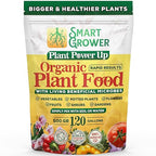 Organic Plant Food with Beneficial Microbes, Fast Acting Vegan Fertilizer for Vegetable Garden, Outdoor & Indoor Plant Fertilizer, Miracle Growth for Plants Concentrated Value 500GR Makes 120 gallons