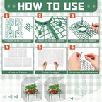 8 Set Strawberry Supports with Wire Plant Protectors from Animal 2 x 12 Inch Metal Garden Protection Cage for Strawberries Vegetables Shrubs Rabbit Proof Cage Set for Outdoor Garden