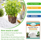Legigo 10 Quarts Organic Horticultural Perlite for Plants Indoor- Natural Horticultural Soil Additive Conditioner Mix for Improves Drainage, Ventilation and Root Growth