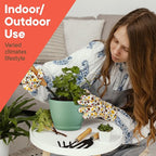 Planter Pots with Drainage Holes - Lightweight, Durable, & Space-Saving Pots for Indoor and Outdoor - Versatile Functionality, Simple Modern Design, Set of 15 Plastic Planter Pots Mint
