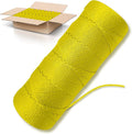 Yellow Mason Line String Line - 84 Roll Pack - #18 Braided Nylon String - 500 Ft Length Per Roll - Nylon Twine for Gardening Or Masonry Tools - Perfect Construction String for A String Level