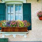 6 Bundles Outdoor Artificial Flowers UV Resistant Fake Boxwood Plants, Faux Greenery for Indoor Outside Hanging Plants Garden Porch Window Box Home Wedding Farmhouse Décor (Pink)