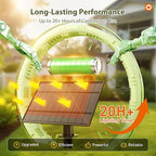 addlon 102(96+6) FT Solar String Lights Waterproof,Patio Light Solar Powered with Remote & USB Port 3 Modes, 30+2 LED Shatterproof Bulbs Outdoor Lighting for Camping Backyard Garden