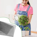 lasuroa 15pcs Flower Pot Hole Netting Mesh Pad, 30x20cm/11.8x7.8 Inch Bonsai Eye Mesh Drainage Screens Plant Pot Drainage Meshes Plant Accessories Kit Screen Meshes Preventing Substrate Leakage