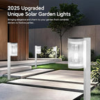 ELECLINK Solar Pathway Lights Outdoor, 6 Pack Upgraded Outdoor Solar Lights for Outside Super Bright Up to 12Hrs, IP65 Waterproof Solar Garden Lights for Yard Landscape Path Walkway Decor(Cool White)