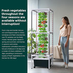 SJZX Hydroponics Growing System, Hydroponic Tower with Full-Spectrum Grow Lights, 5/14Tiers Indoor Outdoor Garden Planter, Vertical Home Gardening Germination Kits for Vegetables, Fruits, Herb (14L5H)