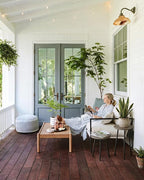 Plant Stand Indoor Tall: Corner Wood Plant Stand 2 Pack Mid Century Modern Decor - Small Round Plant Table for Indoor Plants - Outdoor Plant Holder for Patio Living Room Bathroom Office (Grey Wood)