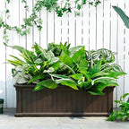 Artificial Plants for Outdoors Faux Greenery Leaves UV Resistant Realistic Plastic Large Bunches Shrubs Bushes with Stems, Fake Plants Decor Outdoor for Front Porch Door Patio Garden Yard, 18Pcs