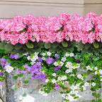 CITYES 3 Pcs Artificial Geraniums Flowers Silk Geraniums for Outdoors UV Resistant Pink Artificial Geranium Bush Faux Flowers Plant for Planter Garden Home Decor Indoor Patio Vase Table Centerpiece