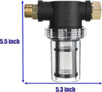 M MINGLE Garden Hose Filter for Pressure Washer inlet Water, Inline Filter for Sediment, 40 Mesh Screen, Extra 100 Mesh
