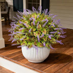 12 Bundles Artificial Coleus Flowers | UV Resistant No Fade Silk Faux Plants | Spring Summer Outdoor Fake Greenery for Garden Patio Planters Front Porch Pathway Decor (Green)