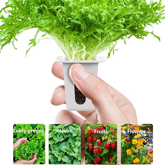 80Pcs Hydroponic Grow Sponges and 40Pcs Grow Baskets for Hydroponics Growing System，Ideal for NFT Systems，Seedling Starter Kit for Soilless Cultivation