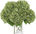 Coferset Lime Green Hydrangea Artificial Flowers 3pcs Lifelike Faux Hydrangea Real Touch Fake Flowers for Home Wedding Office Party Living Room Decoration,22inch
